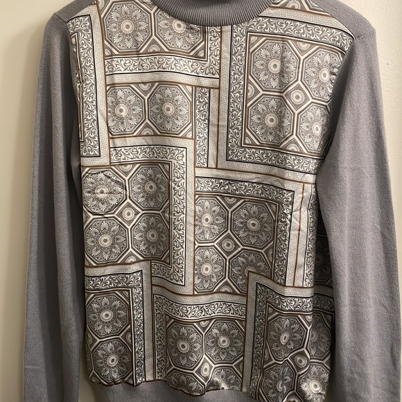 Ann Taylor Small Sweater Top Blouse Gray preowned excellent - Picture 2 of 3